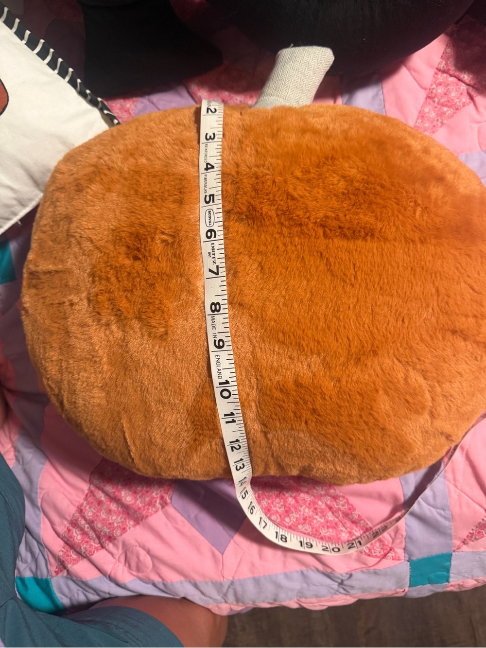 Cozy Orange Plush throw pillow